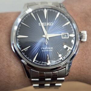 Seiko Presage Blue Dial with Silver Bracelet